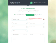 Tablet Screenshot of bytepool.com